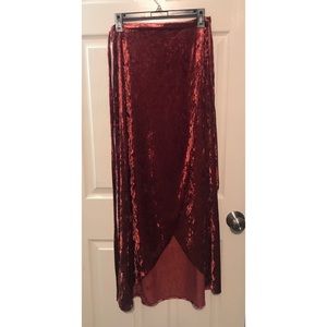 Band of Gypsies crushed velvet maxi wrap s…